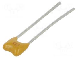 Capacitor: ceramic | MLCC | 100nF | 50V | Z5U | ±20% | THT | 2.54mm