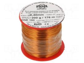 Coil wire | single coated enamelled | 0.4mm | 0.2kg | -65÷180°C