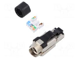 Connector: RJ45 | plug | PIN: 8 | Cat 6 | shielded | 8p8c | for cable