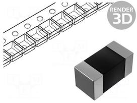 Inductor: ferrite | SMD | 1210 | 1uH | 400mA | R: 0.6Ω | ±10% | 3.2x2.5x2mm