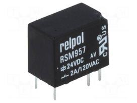 Relay: electromagnetic | Ucoil: 24VDC | SPDT | 2A | 2A/120VAC | 2A/24VDC