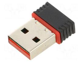 PC extension card: WiFi network | USB A plug | USB 2.0 | black