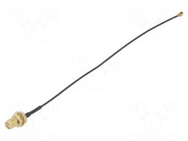Cable | 0.15m | IPEX MHF 1,RP-SMA female | shielded | black | straight
