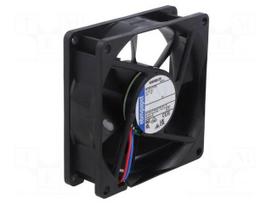 Fan: DC | axial | 12VDC | 80x80x25mm | 69m3/h | 32dBA | ball | 3100rpm