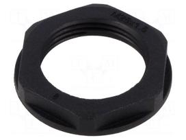 Nut | M25 | polyamide | 32mm | black | Thread: metric | Pitch: 1.5