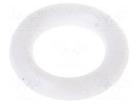 O-ring gasket | silicone | Thk: 1mm | Øint: 3mm | white | -60÷160°C