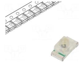 LED | red | SMD | 0603 | 400mcd | 2.2VDC | 1.6x0.8x0.95mm | 35° | 20mA | 60mW