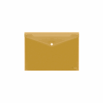 Envelope with print Forpus, A4, plastic, yellow, transparent