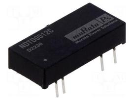 Converter: DC/DC | 3W | Uin: 4.5÷9VDC | Uout: 12VDC | Uout2: -12VDC | DIP