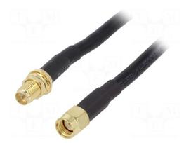 Cable | 1m | RP-SMA male,RP-SMA female | black | straight | 50Ω