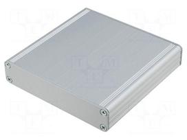Enclosure: with panel | AKG | X: 105mm | Y: 100mm | Z: 22mm | aluminium