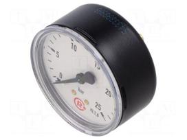 Manometer | 0÷25bar | rear connection | Thread: G 1/4" | 63mm | metal