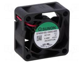 Fan: DC | axial | 12VDC | 40x40x20mm | 13.08m3/h | 27.5dBA | ball | 26AWG