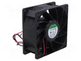 Fan: DC | axial | 12VDC | 92x92x38mm | 180.6m3/h | 53.8dBA | ball | 24AWG