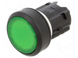 Switch: push-button | 22mm | Stabl.pos: 1 | green | IP66,IP67,IP69K