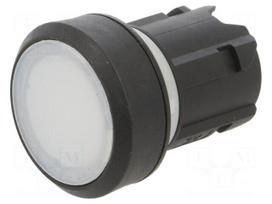 Switch: push-button | 22mm | Stabl.pos: 1 | white | IP66,IP67,IP69K
