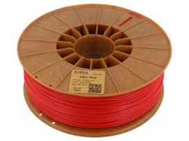 Filament: ABS+ | 1.75mm | red | 230÷270°C | 1kg | Table temp: 80÷110°C