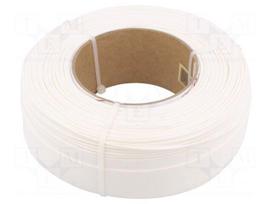 Filament: PLA | 1.75mm | white | 190÷225°C | 1kg | Table temp: 40÷60°C