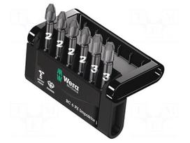 Tools set: screwdriver bits | plastic box | Pozidriv® | impact | 1/4"