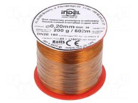 Coil wire | double coated enamelled | 0.2mm | 0.2kg | -65÷180°C