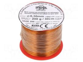 Coil wire | double coated enamelled | 0.3mm | 0.2kg | -65÷200°C