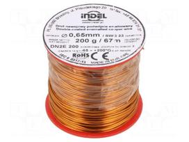 Coil wire | double coated enamelled | 0.65mm | 0.2kg | -65÷200°C