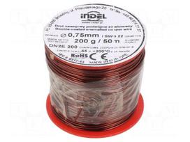 Coil wire | double coated enamelled | 0.75mm | 0.2kg | -65÷200°C