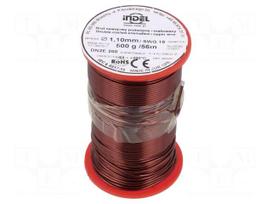 Coil wire | double coated enamelled | 1.1mm | 0.5kg | -65÷200°C