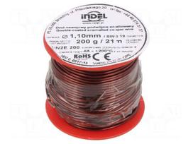 Coil wire | double coated enamelled | 1.1mm | 0.2kg | -65÷200°C