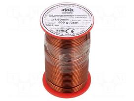 Coil wire | double coated enamelled | 1.6mm | 0.5kg | -65÷200°C