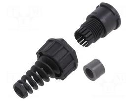 Enclosure for connectors: RJ45 | with strain relief | plastic