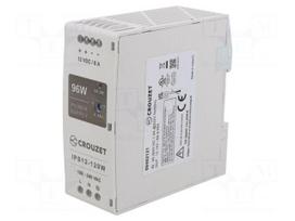 Power supply: switching | for DIN rail | 96W | 12VDC | 8A | 90÷264VAC