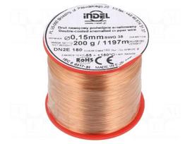 Coil wire | double coated enamelled | 0.15mm | 0.2kg | -65÷180°C