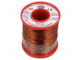 Coil wire | double coated enamelled | 1mm | 1kg | -65÷200°C | Core: Cu