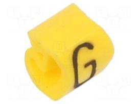 Markers | Marking: G | 1.3÷3mm | PVC | yellow | -30÷80°C | leaded | CLI C