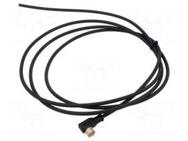 Cable: for sensors/automation | PIN: 3 | M8 female | angled | 2m | plug