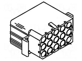 Connector: wire-wire/PCB | socket,plug | Standard .093" | PIN: 15
