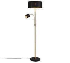 Trio-Lighting Motel  with reading light E27+E14 matt brass stāvlampa
