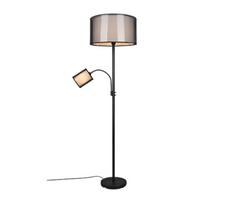 Trio Burton stāvlampa with reading light E27+E14 matt black  411400232 4017807538731