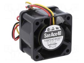 Fan: DC | axial | 24VDC | 40x40x28mm | 19.2m3/h | 37dBA | ball | 8700rpm