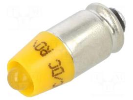 LED lamp | S5,7s,T1-3/4 | yellow | 24VDC | 24VAC | plastic | 3mm