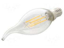 LED lamp | E14 | white warm | 230VAC | 470lm | 4.5W | 270° | 2700K