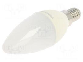 LED lamp | E14 | white cold | 230VAC | 470lm | 5W | 240° | 6500K | CRImin: 80