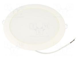 Lamp: LED downlight | 24W | 230VAC | neutral white | 110° | 4000K | IP20