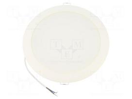 Lamp: LED downlight | 24W | 230VAC | white cold | 110° | 6500K | IP20