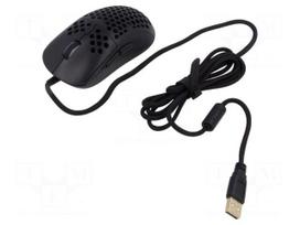 Mouse | black | USB A | optical,wired | DPI change button,RGB | 1.8m