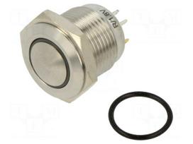 Switch: vandal resistant | Pos: 2 | SPST-NO | 3A/250VAC | IP65 | Ø16mm
