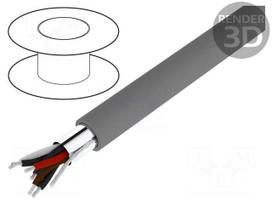 Wire | Xtra Guard® 1 | 2x2x24AWG | shielded,Al-PET foil | PVC | 300V