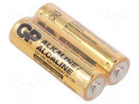 Battery: alkaline | AA | 1.5V | non-rechargeable | 2pcs.