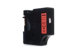 Ribbon JetWorld Replacement Dymo D1 Black on Red 6mm x 7m LM100, LM100+, LM200, LM300, LM400, LM420P, LM350, LM350D, LM360D, LM450D, LM260P, LM120P, LM500TS, LM160, LM210D, LM280, LM150, LM220 (43617)